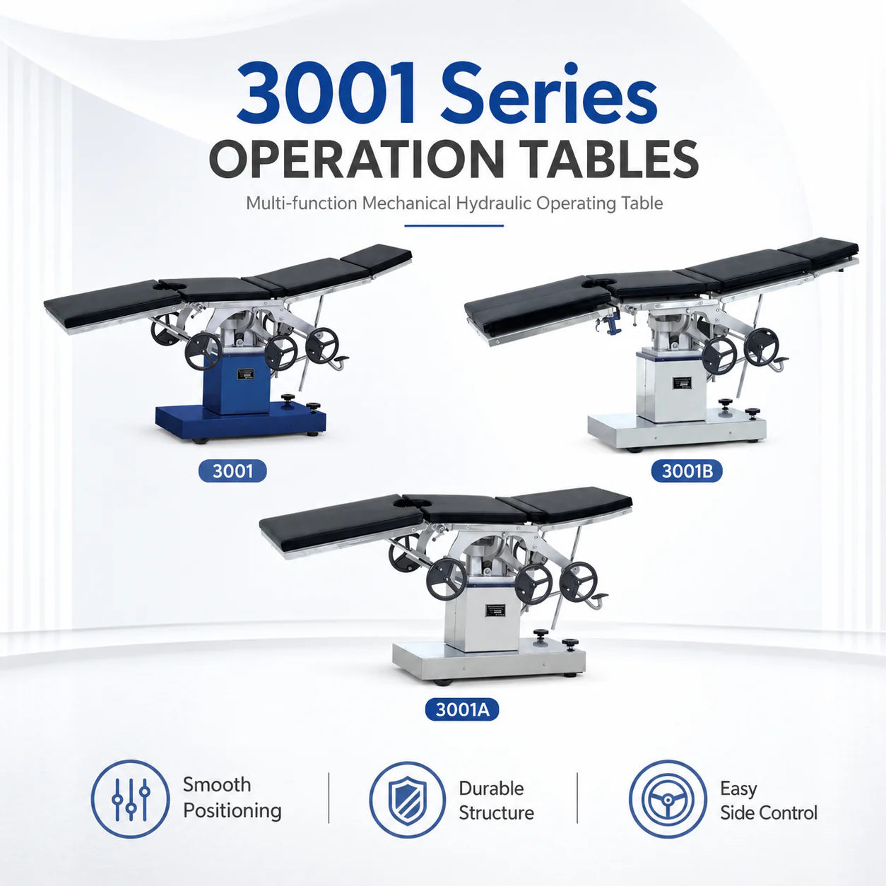 3001 series 3001 Series Operation Table | Mechanical Hydraulic Surgical Table