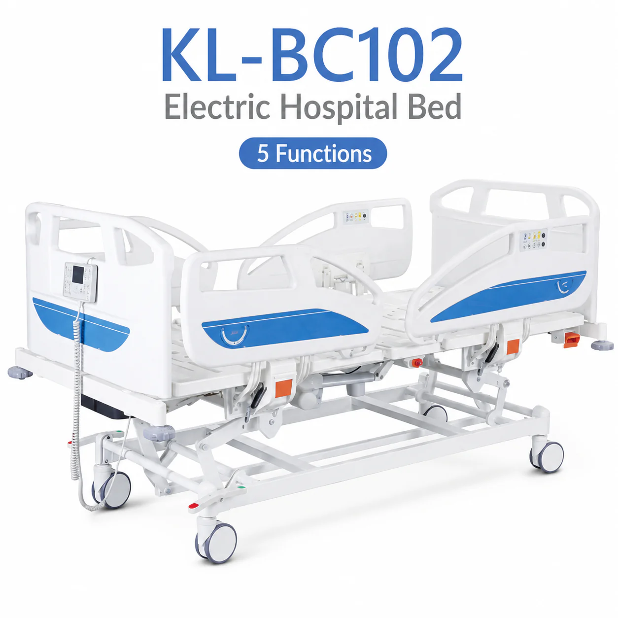 KL-BC102 KL-BC102 Electric Hospital Bed | 5-Function Bed with Dual Return