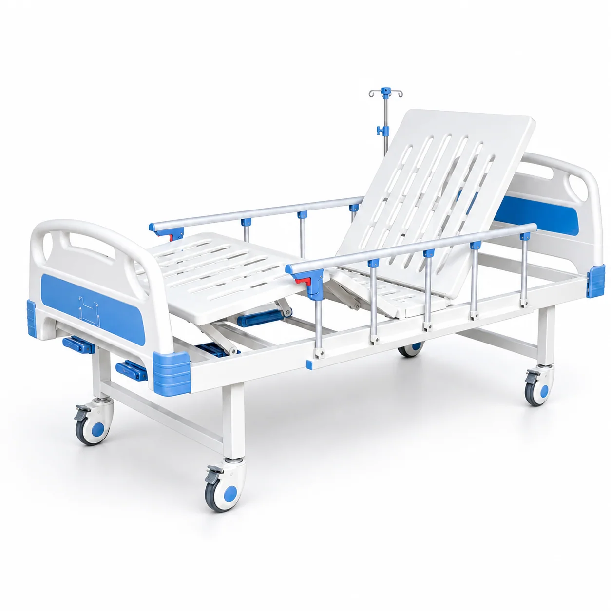 KL-BC107 KL-BC107 Manual Hospital Bed | 2-Function Backrest & Knee-Rest