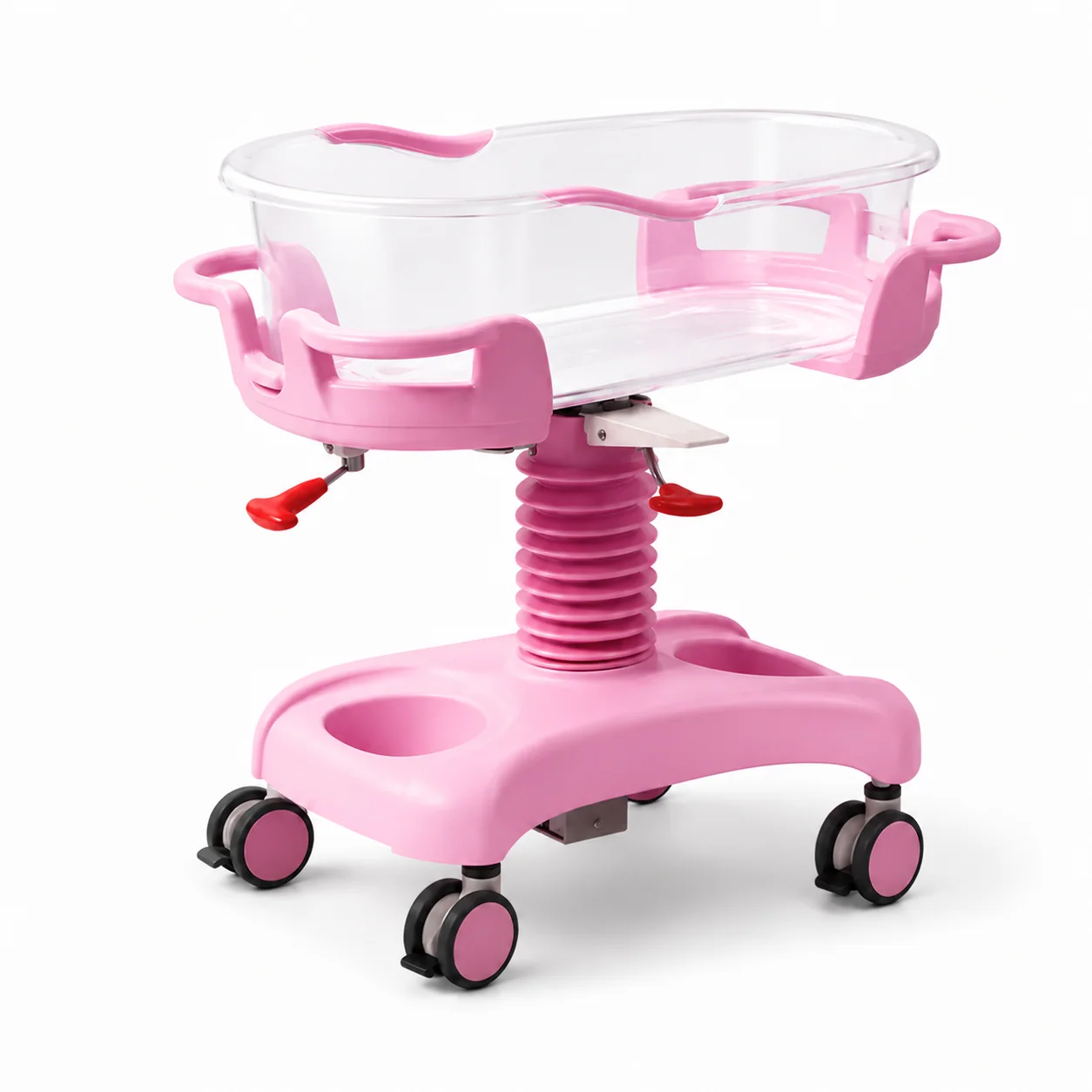 KL-BC117 KL-BC117 Baby Crib | Height-Adjustable Newborn Crib with Transparent Body