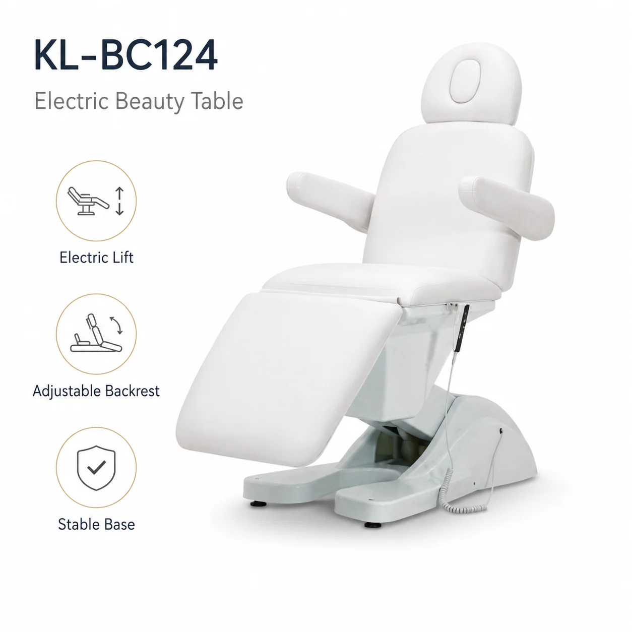 KL-BC124 KL-BC124 Electric Beauty Table | Electric Lift Treatment Chair