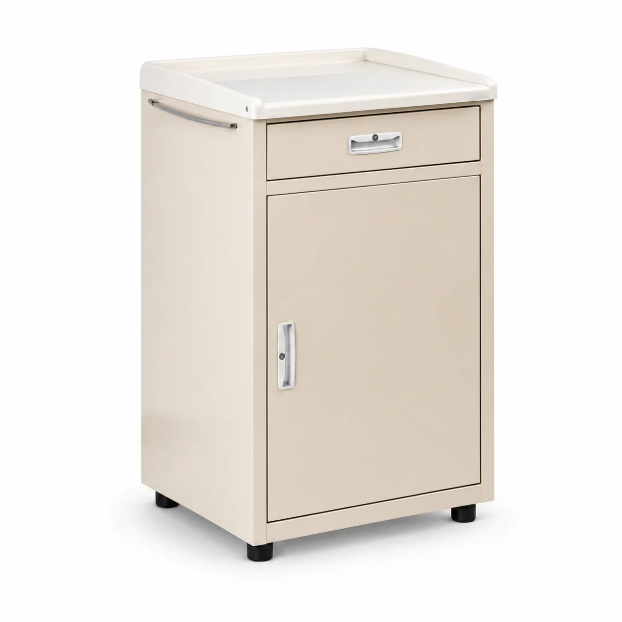 KL-CG084 KL-CG084 Bedside Table | Steel Hospital Cabinet with Raised Tray