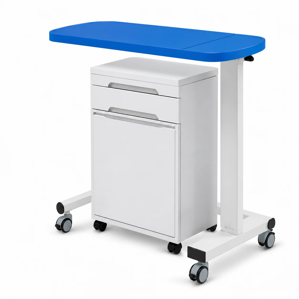 KL-CZ301 KL-CZ301 Overbed Table | Height-Adjustable Table with Cabinet