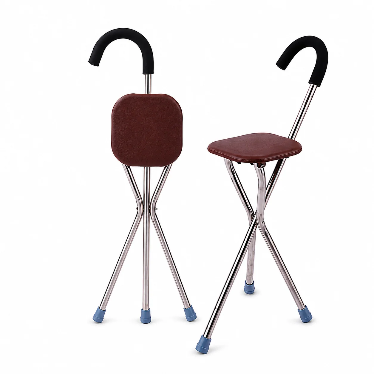 KL-FS904 KL-FS904 Crutch with Chair | 2-in-1 Stainless Steel Walking Seat