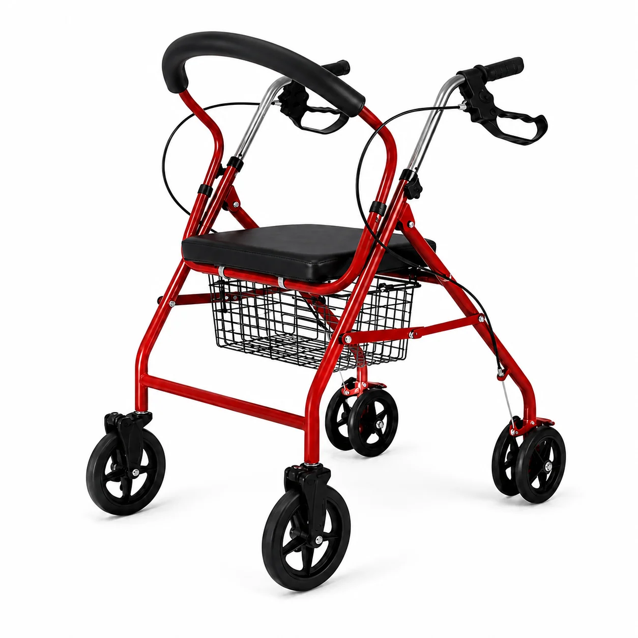KL-FS907 KL-FS907 Cart Walker | 4-Wheel Rollator with Seat and Basket