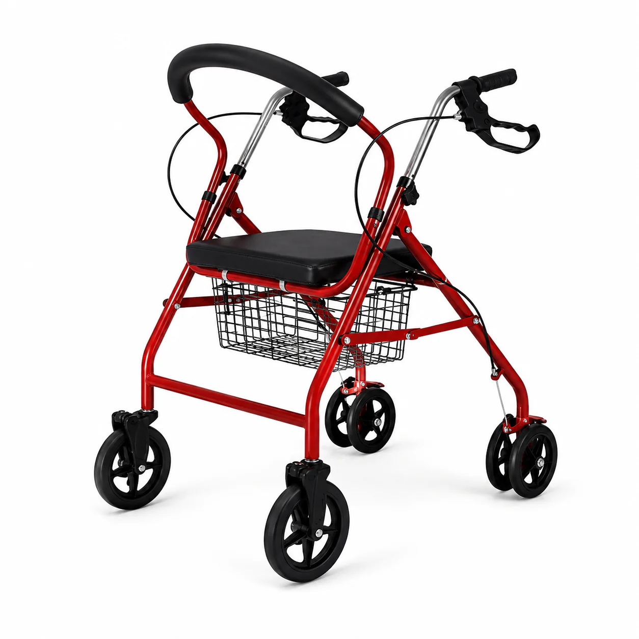 KL-FS907 KL-FS907 Cart Walker | 4-Wheel Rollator with Seat and Basket