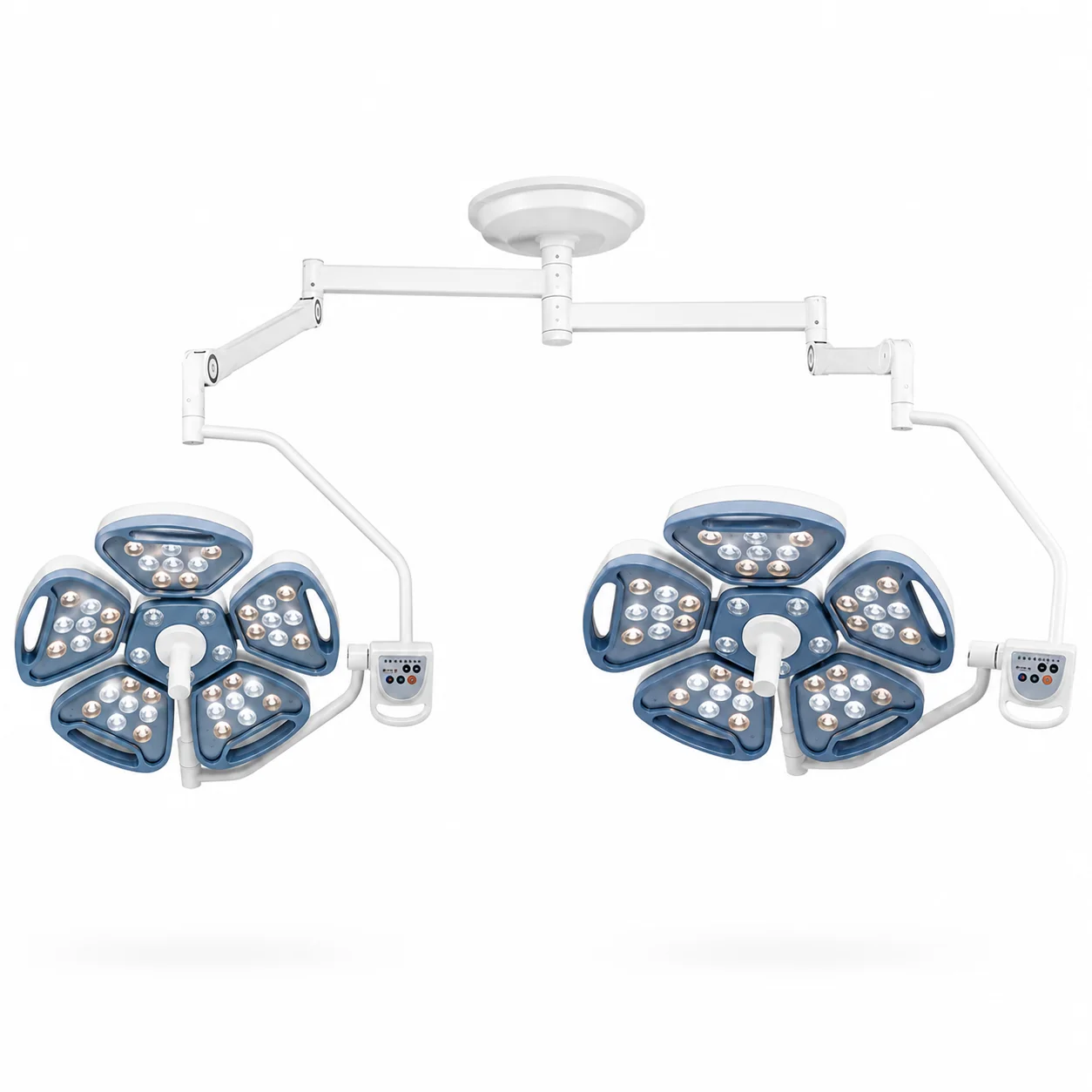 KL-LED-STZ5 KL-LED-STZ5 Ceiling-Mounted LED Shadowless Operating Lamp | Five-Petal Dome, 45 LEDs