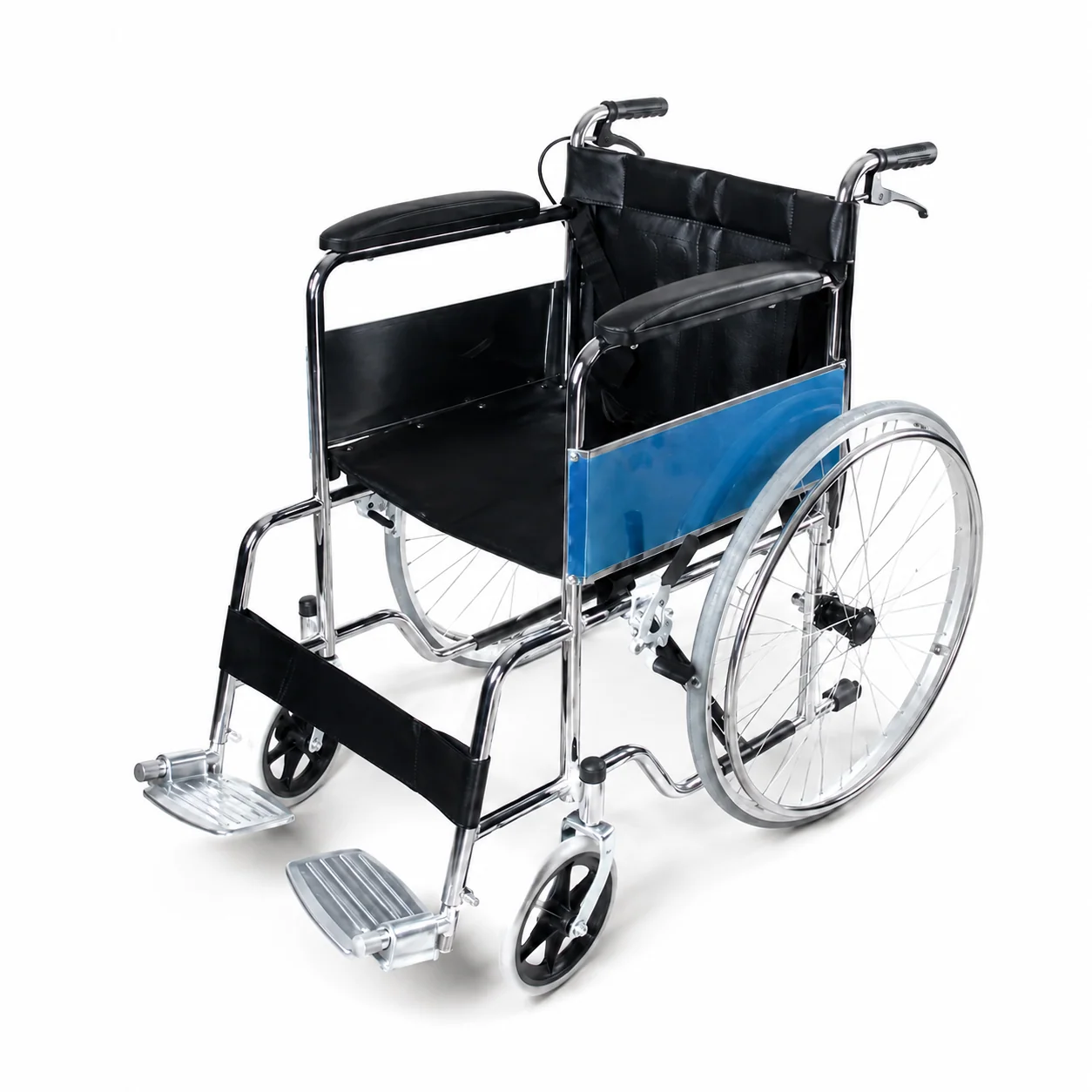 KL-LY003 KL-LY003 Manual Wheelchair | Steel-Frame Wheelchair with Side Guard