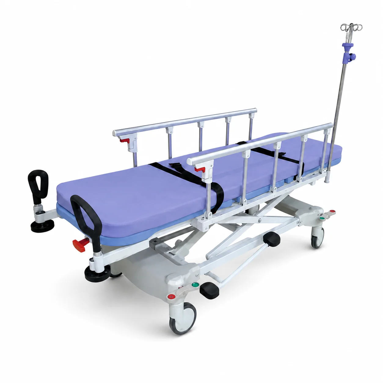 KL-PT002 KL-PT002 Patient Transportation Trolley | Hydraulic 160 kg Height-Adjustable Transfer Trolley