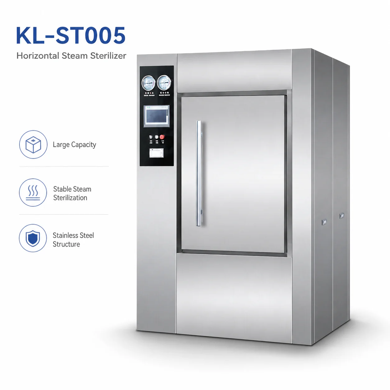 KL-ST005 KL-ST005 Horizontal Steam Sterilizer | 150L–360L Large Autoclave