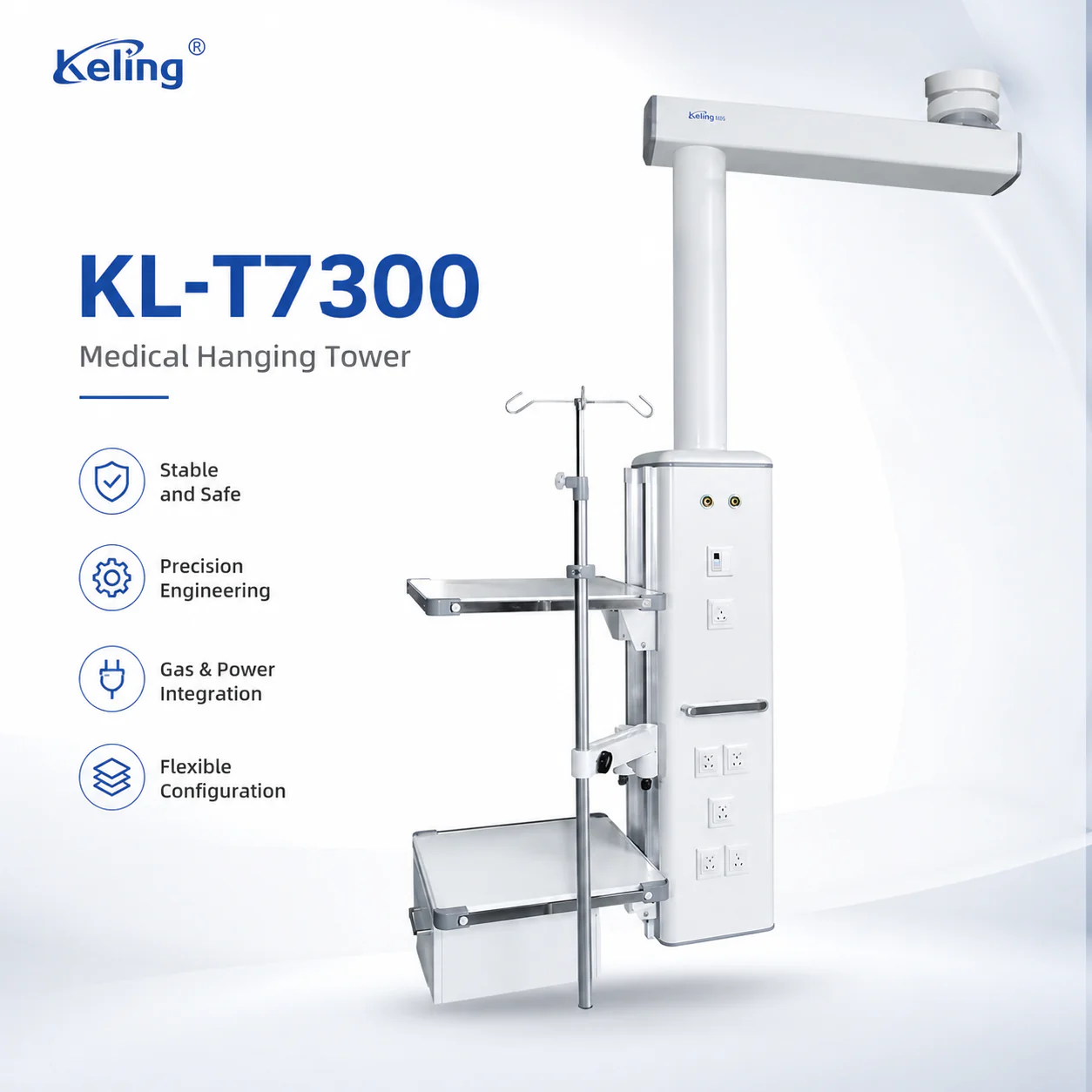 KL-T7300 KL-T7300 Manual Medical Pendant | Anesthesia-Gas OR Hanging Tower