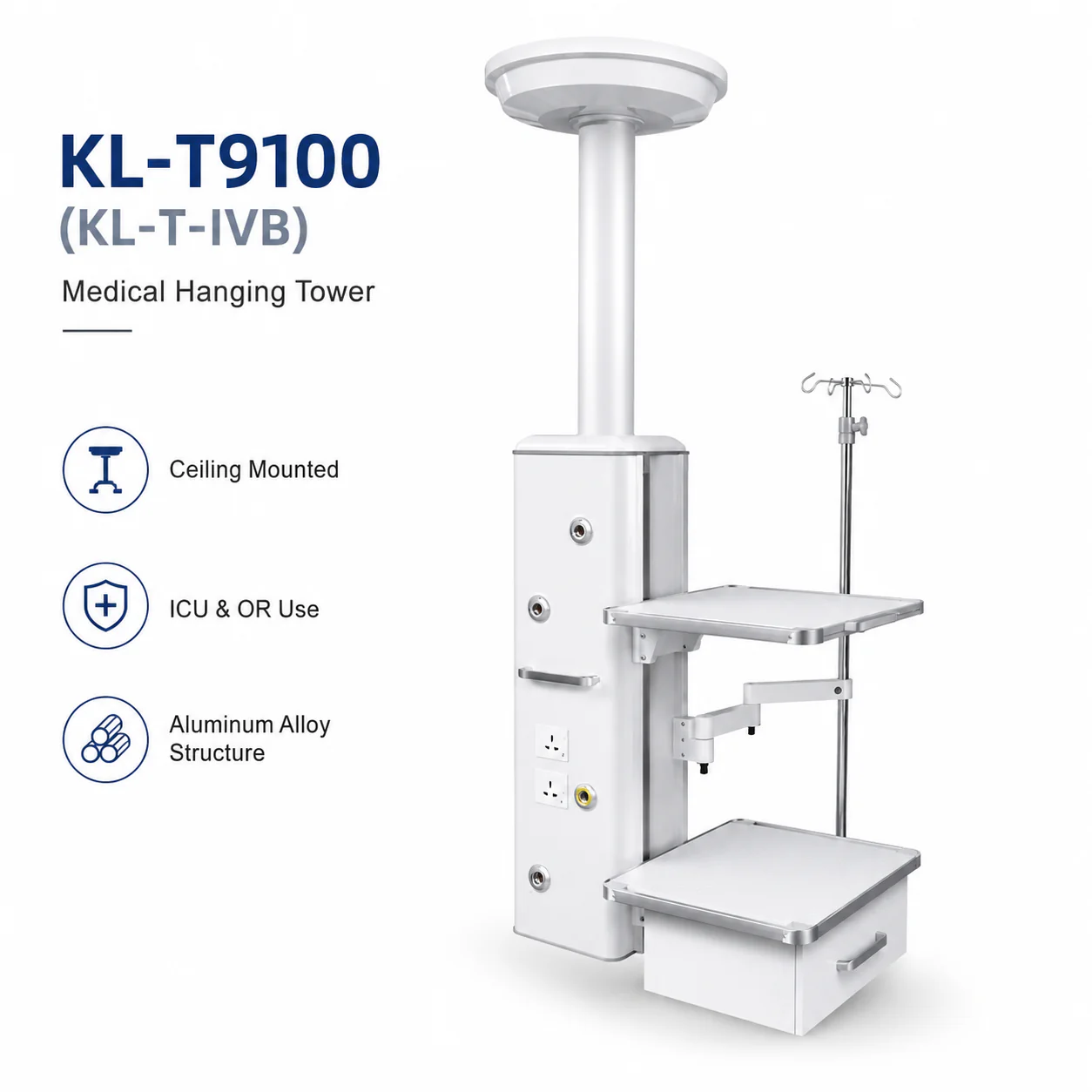 KL-T9100 KL-T9100 ICU Pendant | Economic Ceiling Supply Unit for ICU and OR