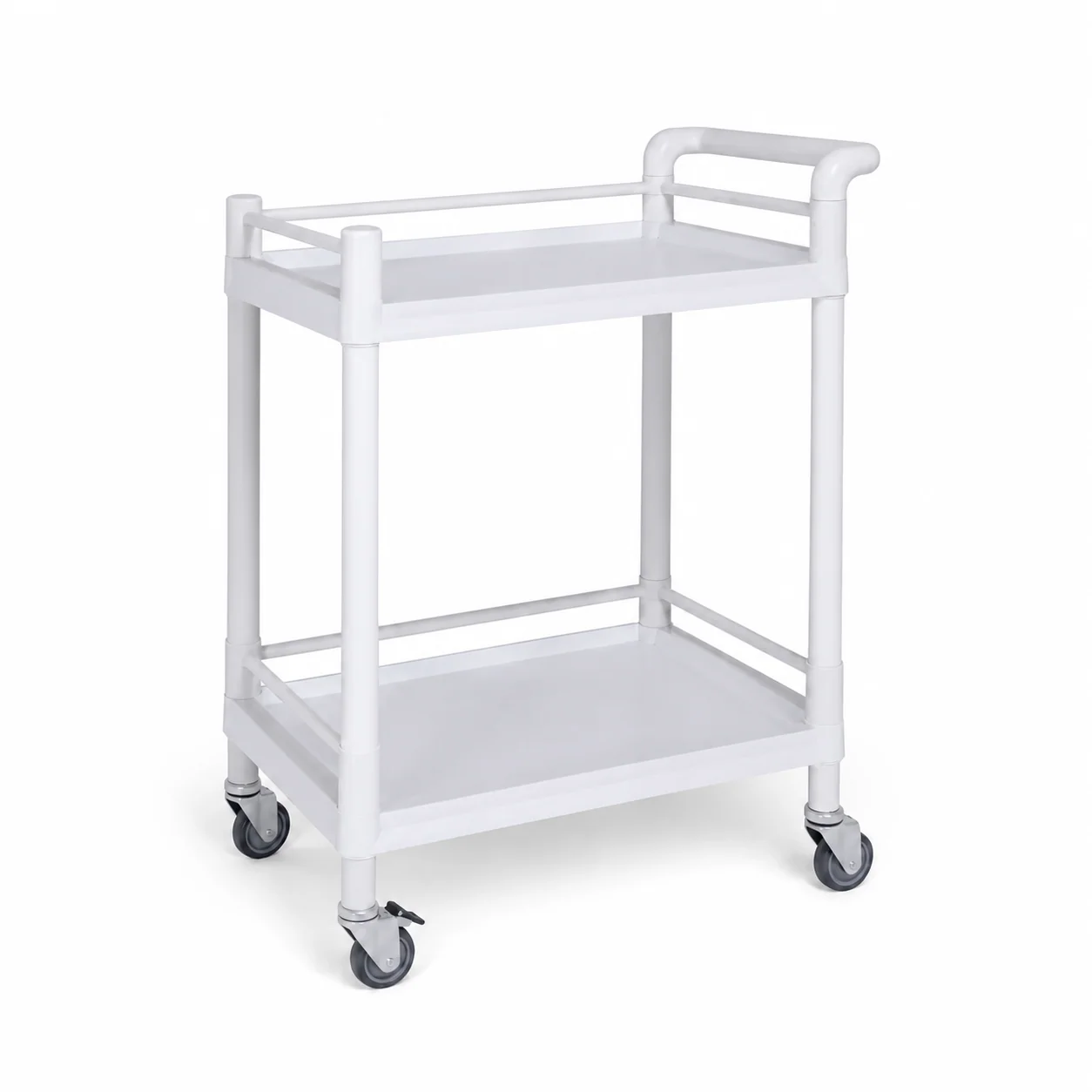 KL-TC018 KL-TC018 ABS Trolley | Compact Two-Tier All-ABS Utility Cart