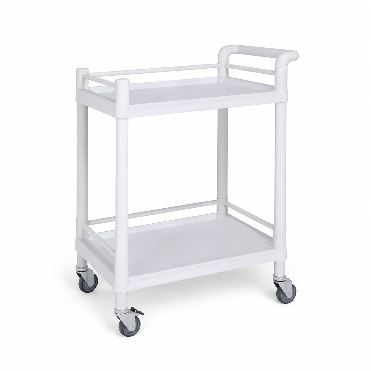 KL-TC018 KL-TC018 ABS Trolley | Compact Two-Tier All-ABS Utility Cart