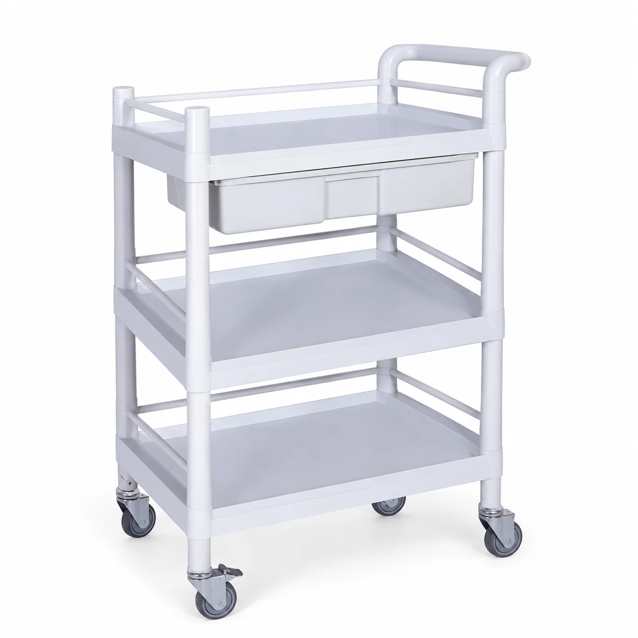 KL-TC019 KL-TC019 ABS Trolley | Three-Tier ABS Cart with Drawer