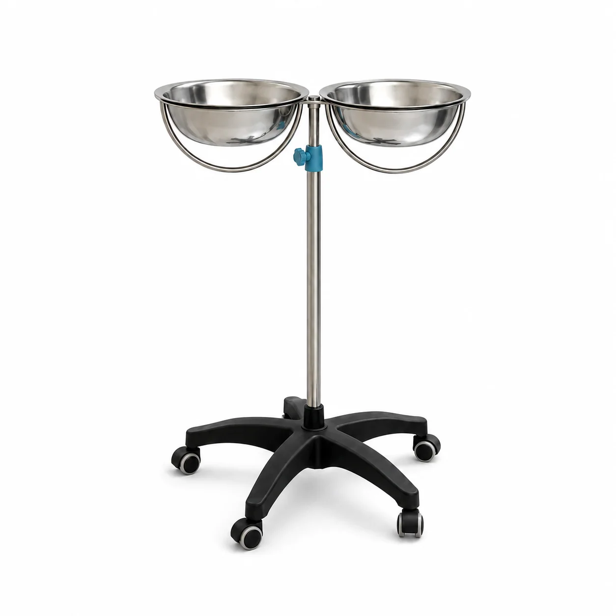 KL-TC049 KL-TC049 Wash Basin Stand | Mobile Double-Basin Stainless Steel Stand