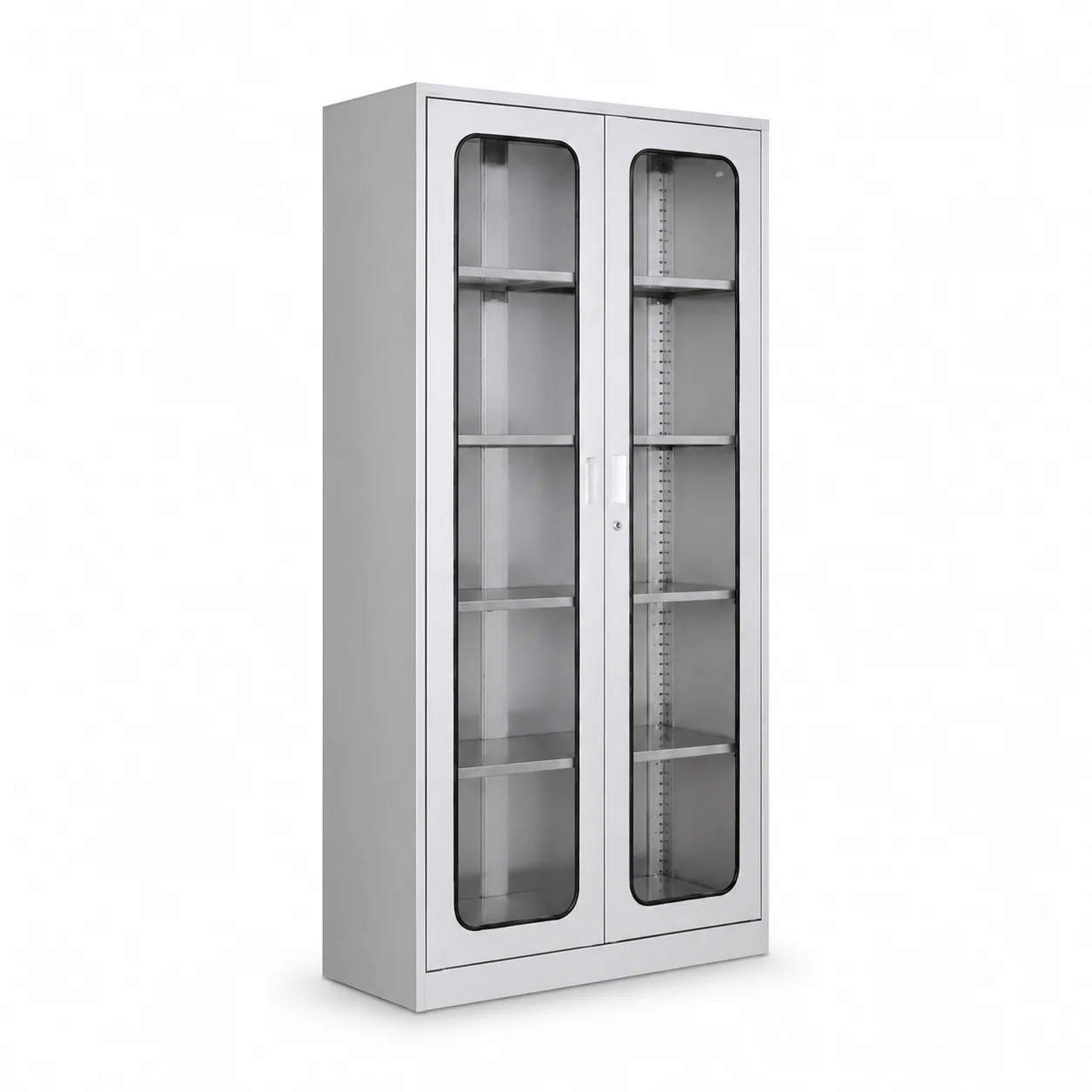 KL-TC064 KL-TC064 Medical Cabinet | Full-Height Glass Doors + Adjustable Shelves