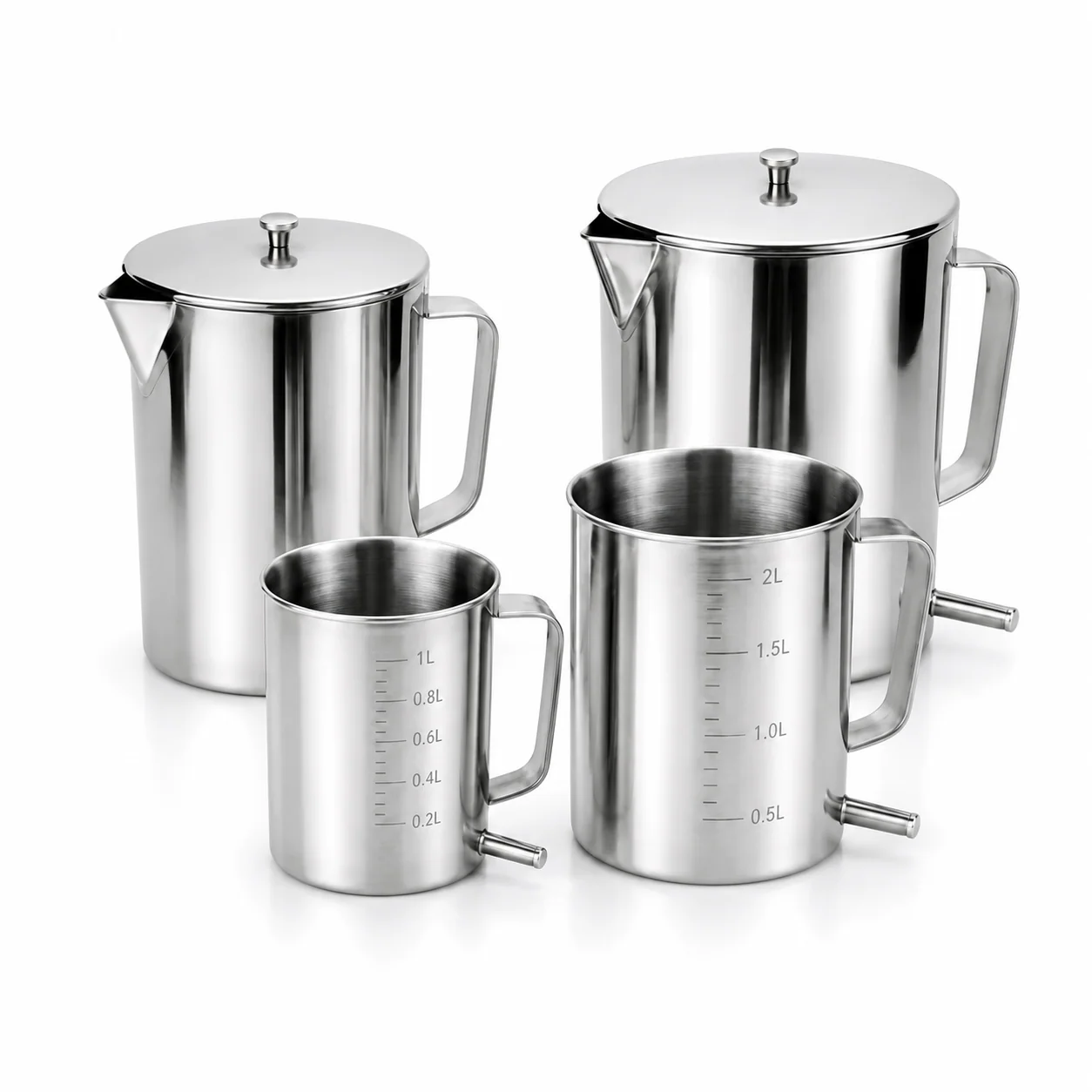 KL-TC082 KL-TC082 Stainless Steel Measuring Cup / Enema Bucket | Medical Grade 304 SS