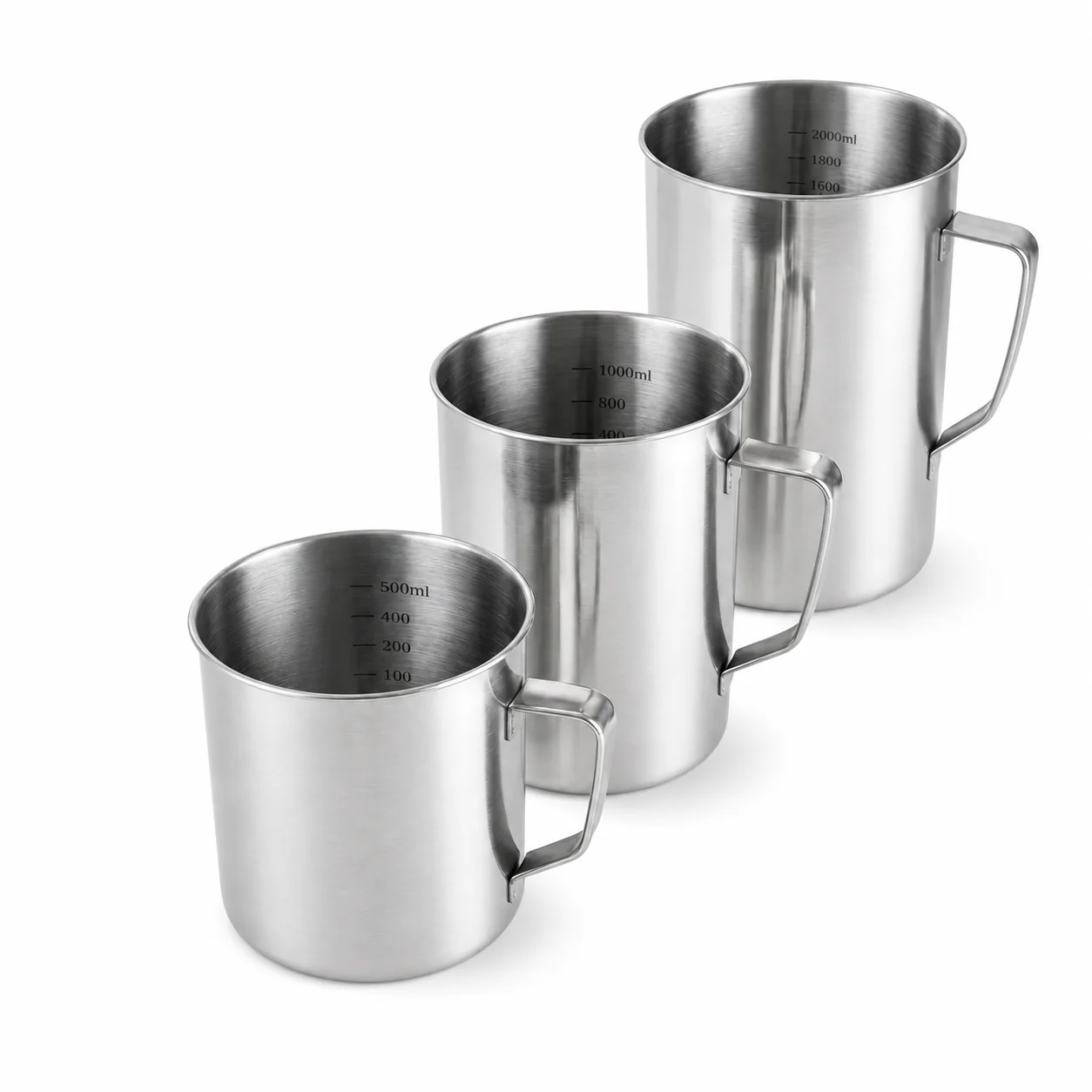 KL-TC084 KL-TC084 Stainless Steel Measuring Cup | 500 ml / 1000 ml / 2000 ml Medical Cup