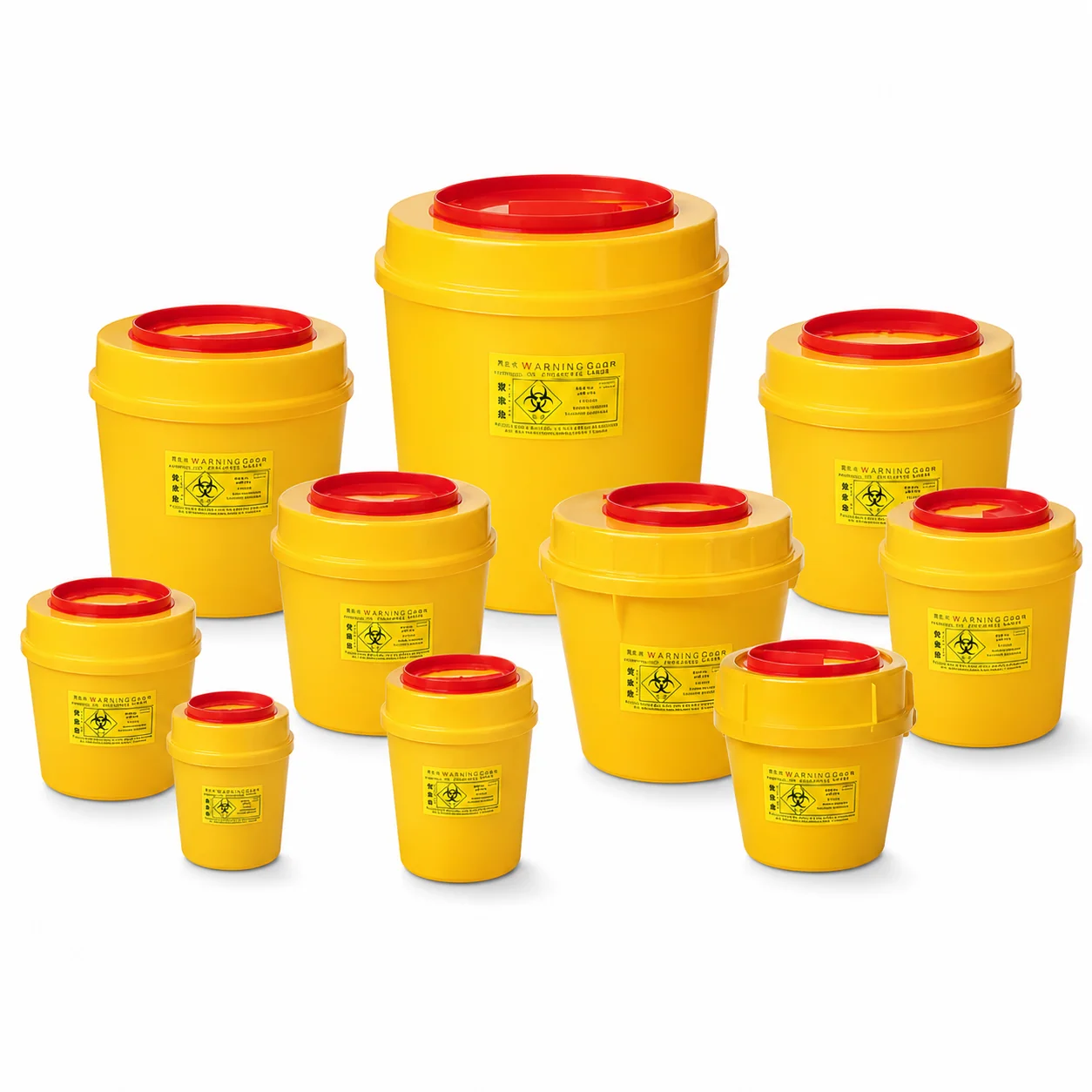 KL-TC085 KL-TC085 Round Sharps Box | PP Sharps Disposal Container 0.5 L–18 L