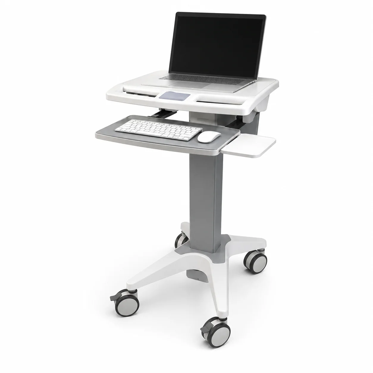 KL-TC201 KL-TC201 Simple Laptop Cart | Mobile Medical Workstation 535×450×750–1150 mm