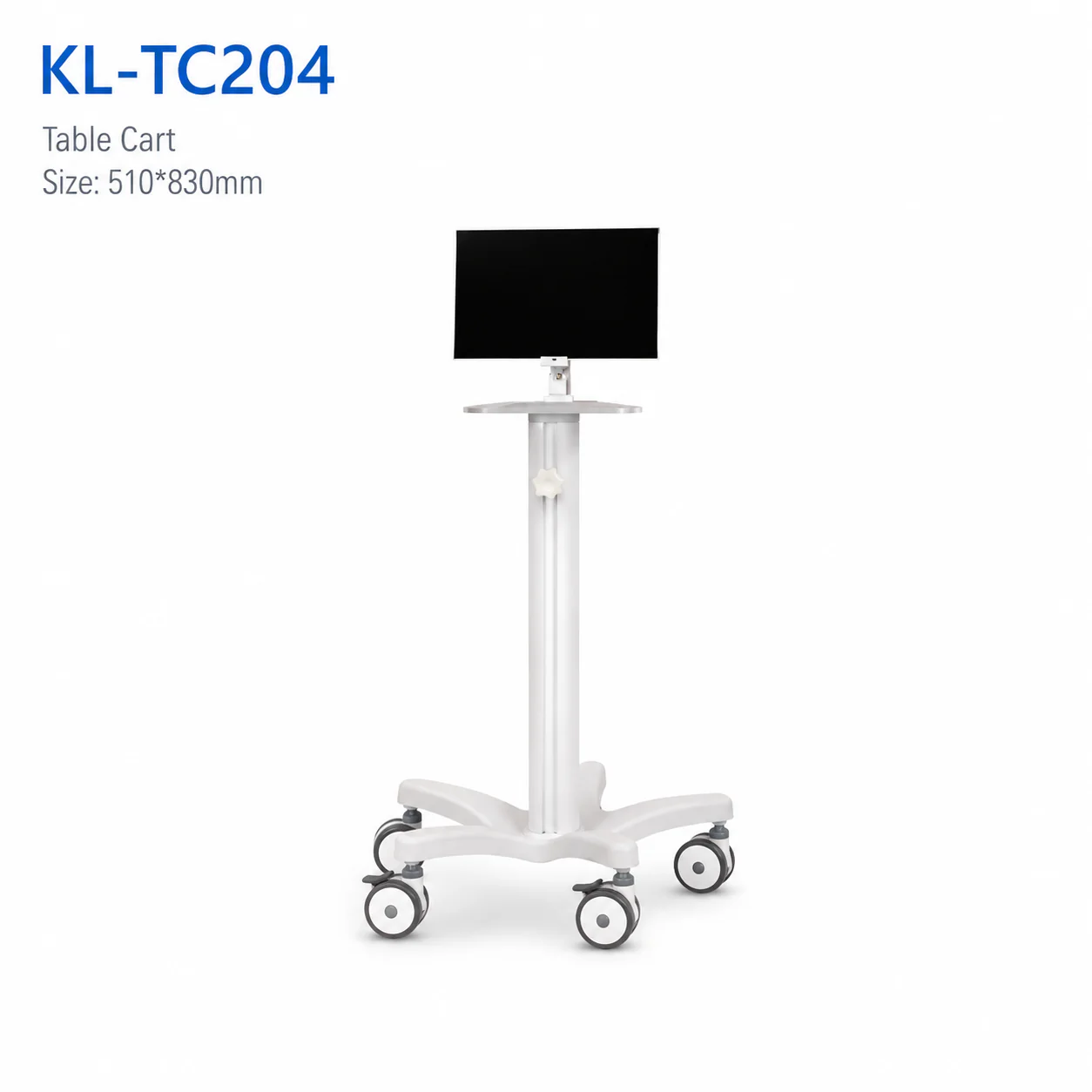 KL-TC204 KL-TC204 Table Cart | Mobile Clinical Equipment Stand 510×830 mm