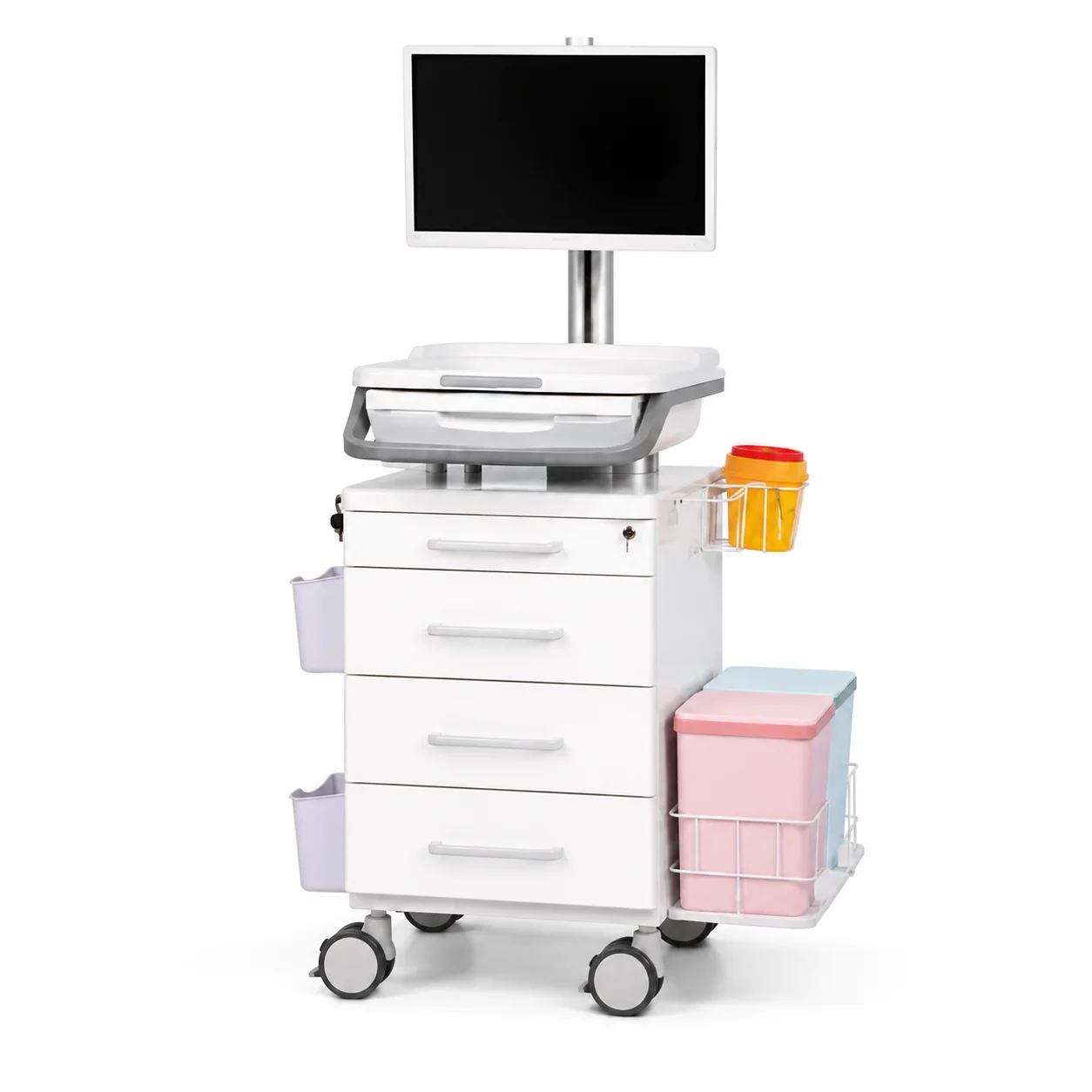 KL-TC206 KL-TC206 Information Nursing Cart | Digital Nursing Workstation 520×620×1315 mm