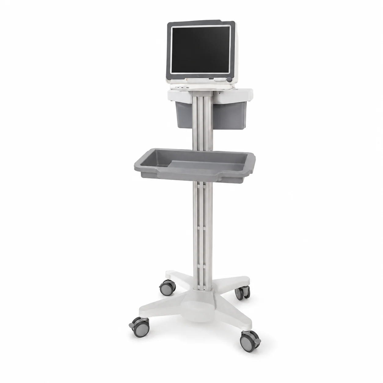 KL-TC208 KL-TC208 Patient Monitor Cart | Compact Mobile Monitor Support 505×630×950 mm