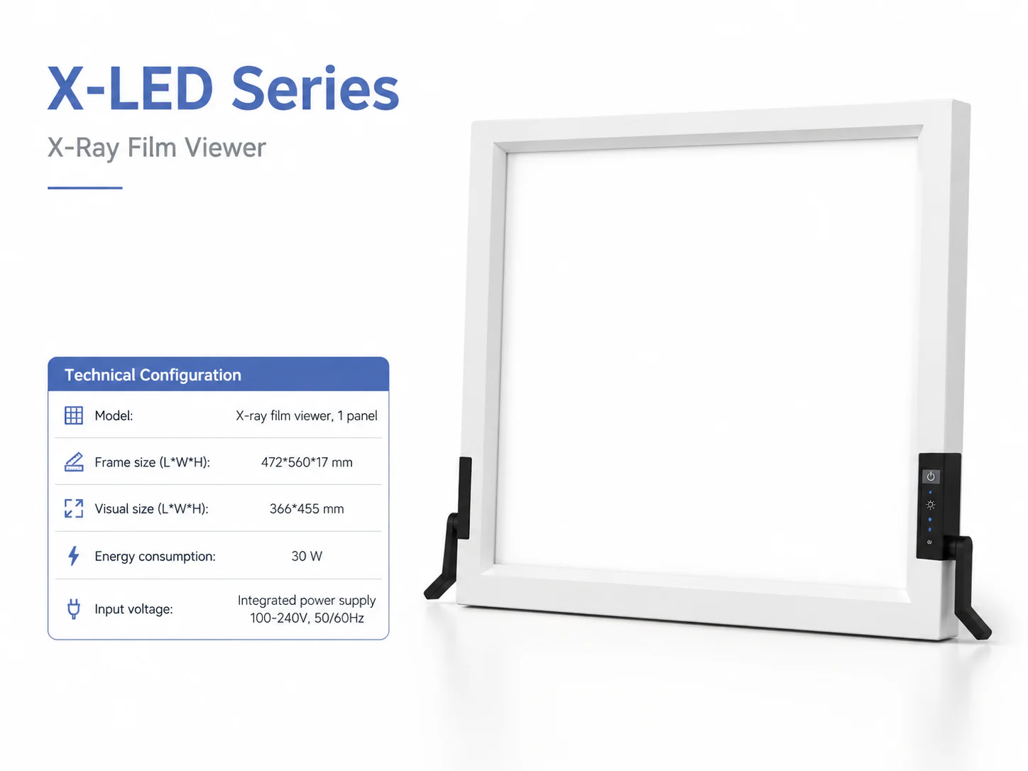 X-LED Series X-LED Series X-Ray Film Viewer | LED Negatoscope for Medical Imaging