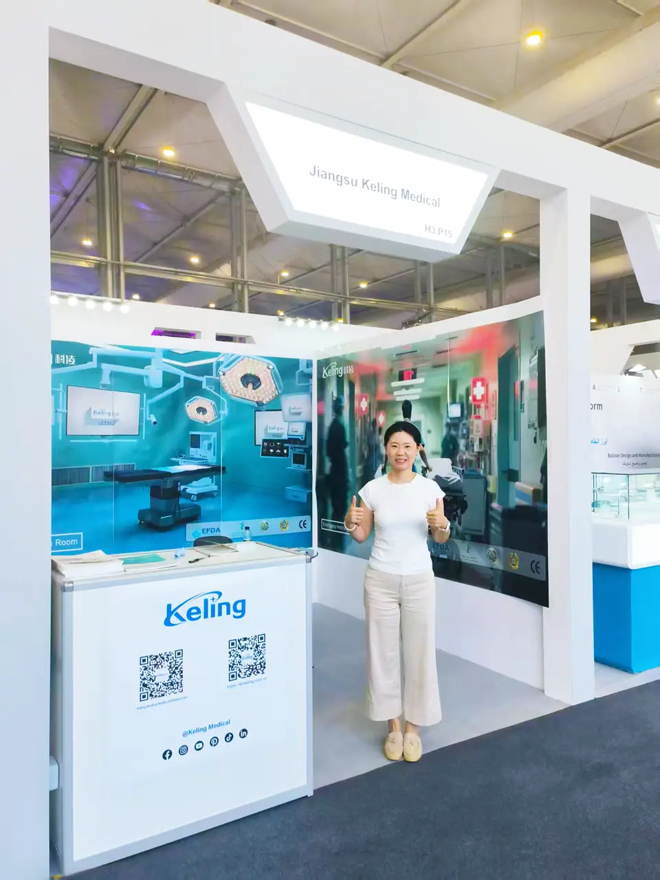 Keling Medical exhibition stand in Saudi Arabia, photo 1