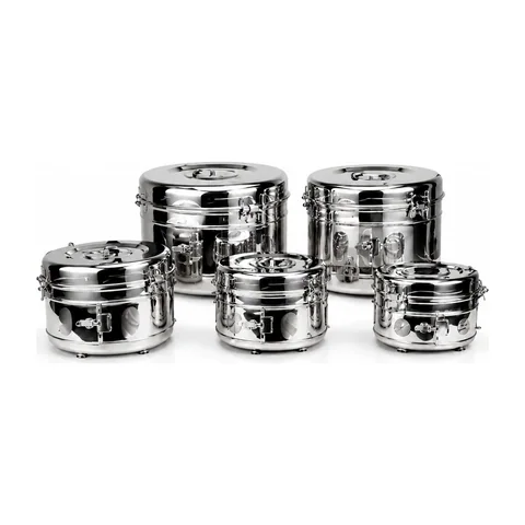 Keling KL-TC074 stainless steel tanks in five sizes with lids