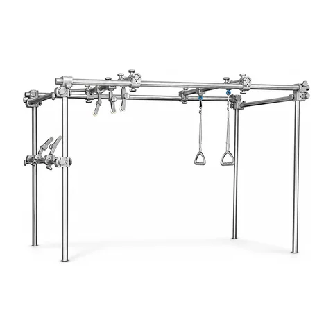 KL-LJ045 traction frame installed over hospital bed in orthopedic ward