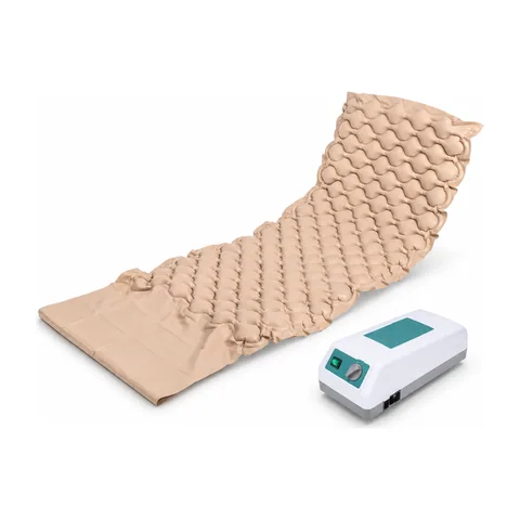 KL-P003 bubble-cell air mattress on hospital bed in ward with pump unit visible