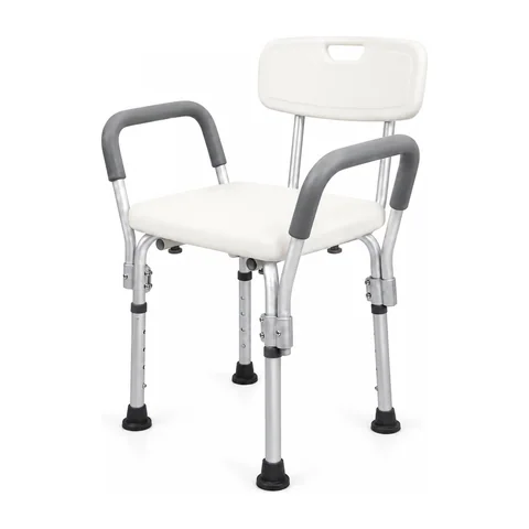 Keling KL-FS790 bath chair with padded armrests, supportive backrest and adjustable legs