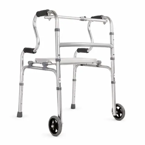 Keling KL-FS905 wheeled walking aid with removable seat and front wheels