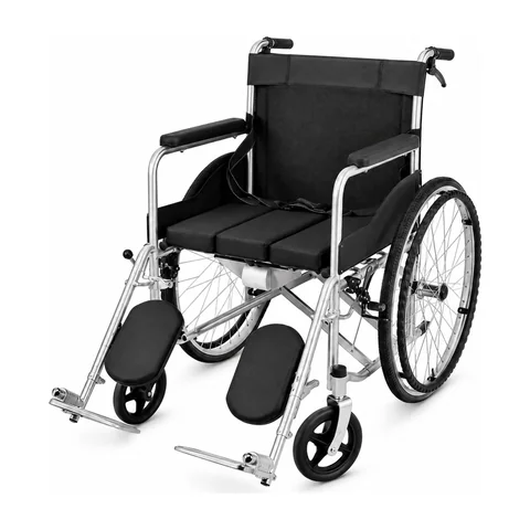 Keling KL-LY002 manual wheelchair with elevating footrests and PP plastic guard plates