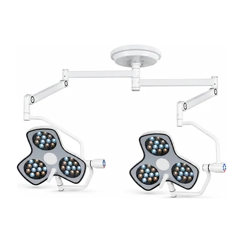 Keling KL-LED-STZ4 ceiling-mounted four-petal-dome LED shadowless operating lamp, double-dome configuration