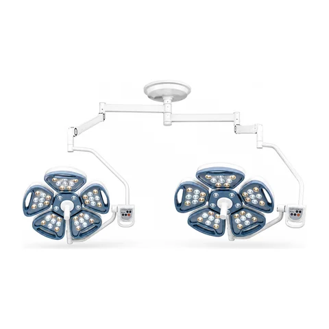 Keling KL-LED-STZ5 ceiling-mounted five-petal-dome LED shadowless operating lamp, double-dome configuration