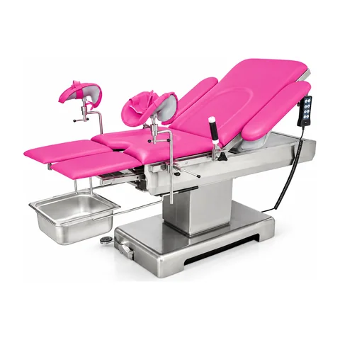 Keling KL-2E electric obstetric table full view with remote controller