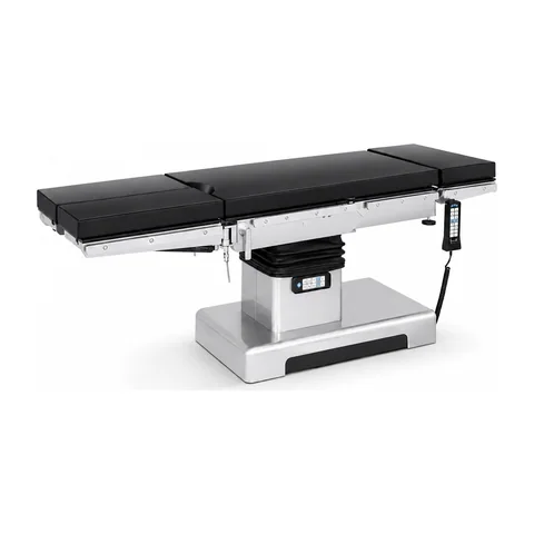 Keling KL-D-IA-I electric operating table front view showing carbon fiber tabletop and column